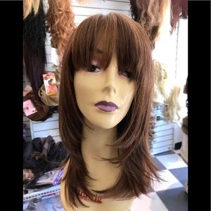Copper brown wig